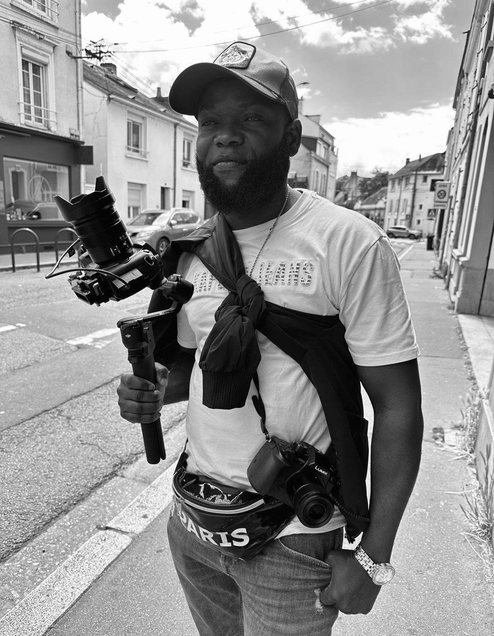 Gogo Malonda en tournage, photographe & vidéaste